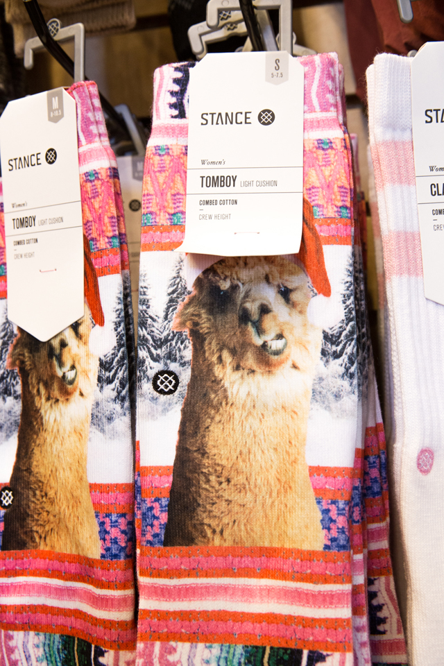 llama christmas socks