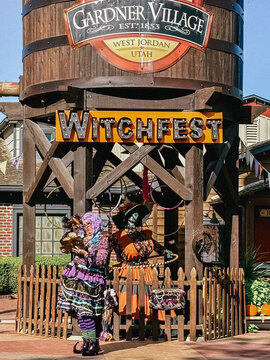 Gardner Village Witches - gardner village witch reading a spell book 