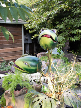 Gardner Village Witch Displays - poison plant in witch garden 