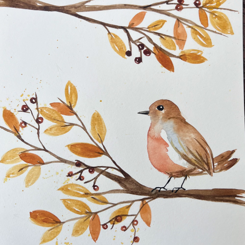 AUTUMN WATERCOLOR WORKSHOP <BR>THE ART COTTAGE