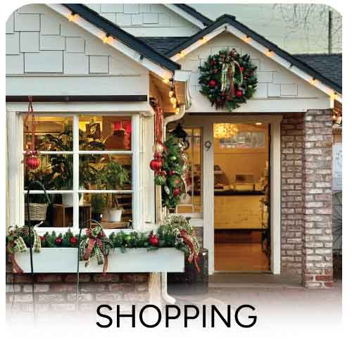 christmas shopping at gardner village