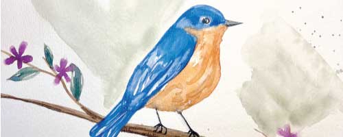 SPRING WATERCOLOR WORKSHOPS <BR>THE ART COTTAGE