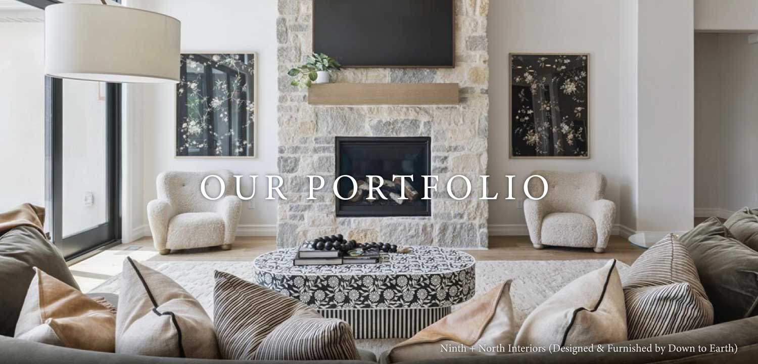 family room designed by down to earth